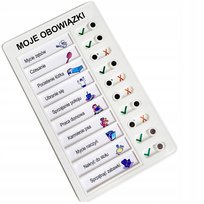 Tablica Obowiązków Motywacyjna Dzieci Po Polsku Korbi