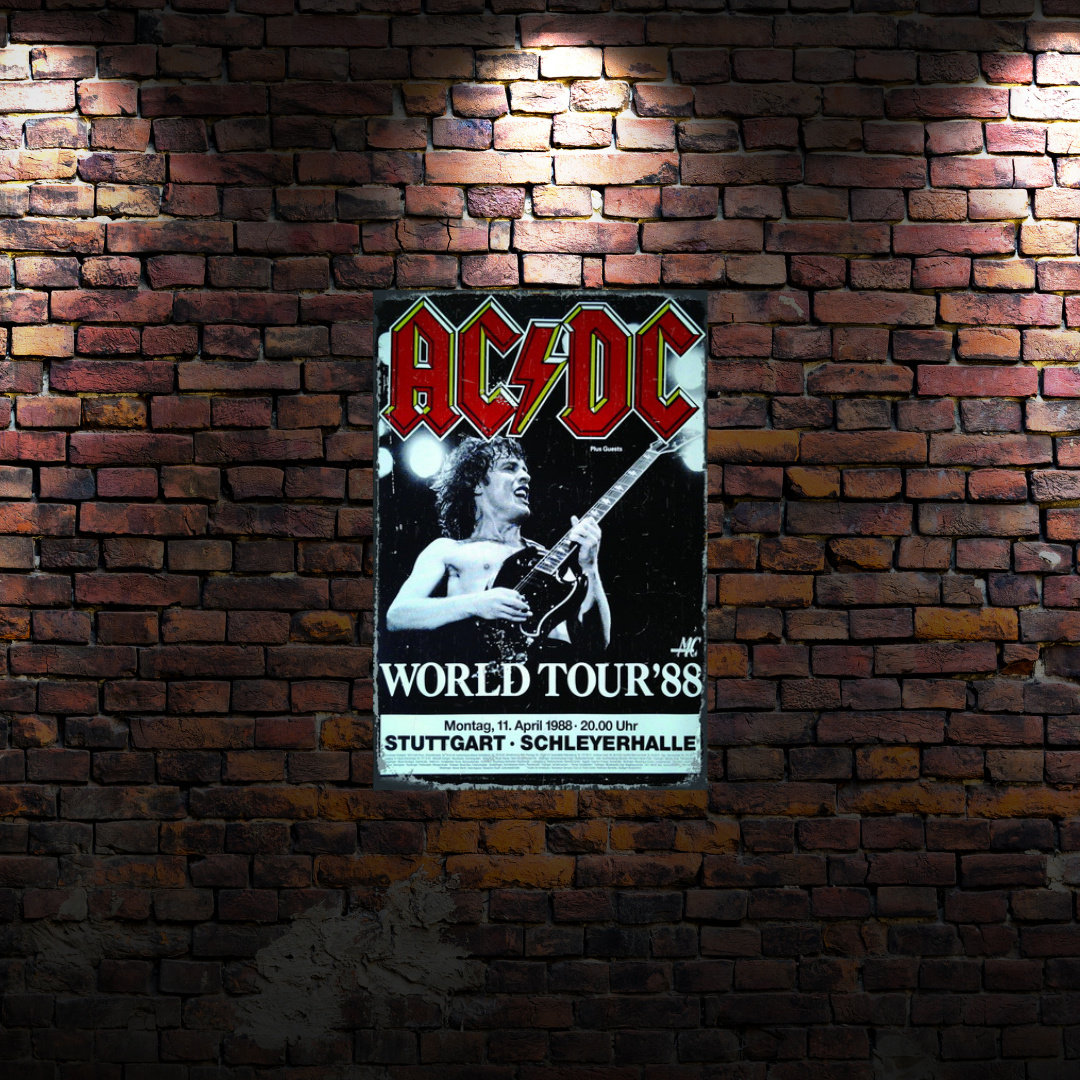 Tablica Ozdobna Blacha AC DC World Tour 1988 - Inna marka | Sklep EMPIK.COM