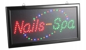 Tablica Świetlna LED SZYLD Salon SPA PRZEDSPRZEDAŻ - ENZO
