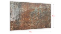 Tablica szklana RDZA KOROZJA METAL 60x40 na ścianę