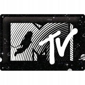 Tablica szyld MTV MUSIC TV plakat blacha 20x30 - Nostalgic-Art Merchandising Gmb