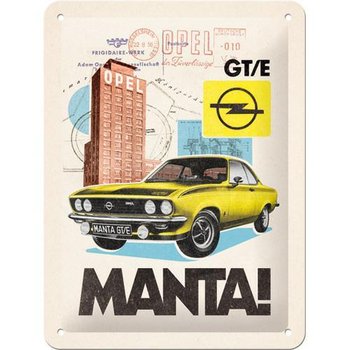 Tablica szyld OPEL MANTA GT/E metal prezent 15x20 - Nostalgic-Art Merchandising Gmb