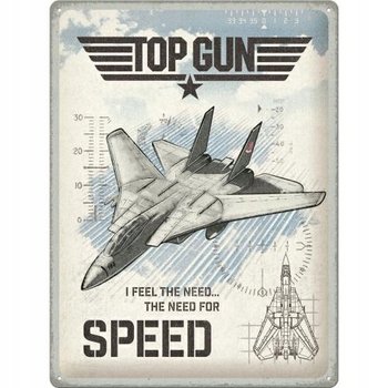 Tablica szyld TOP GUN film plakat blacha 30x40 - Nostalgic-Art Merchandising Gmb