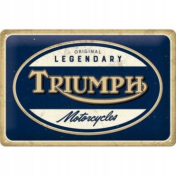 Tablica szyld TRIUMPH MOTORCYCLES blacha 20x30 - Nostalgic-Art Merchandising Gmb