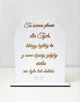 Tablica Ta świeca płonie dla Tych Goldecor