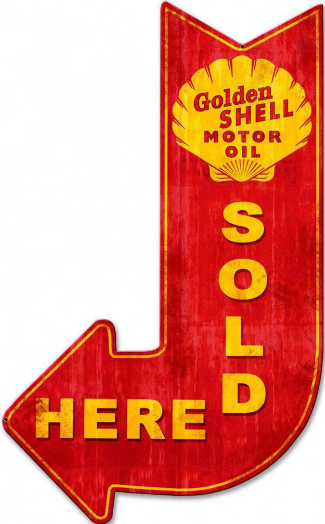 Tablica Tabliczka Ozdobna Blacha Golden Shell Motor Oil Sold Here Inna Marka Sklep Empikcom 3044