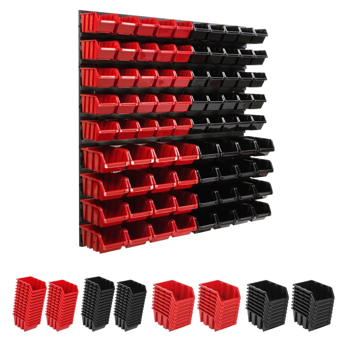 Scaffale A Muro Minimalista In MDF A 5 Scomparti Bianco Greeley - Foto 4