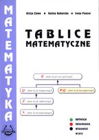 Tablice matematyczne Nahorska Halina, Cewe Alicja, Pancer Irena