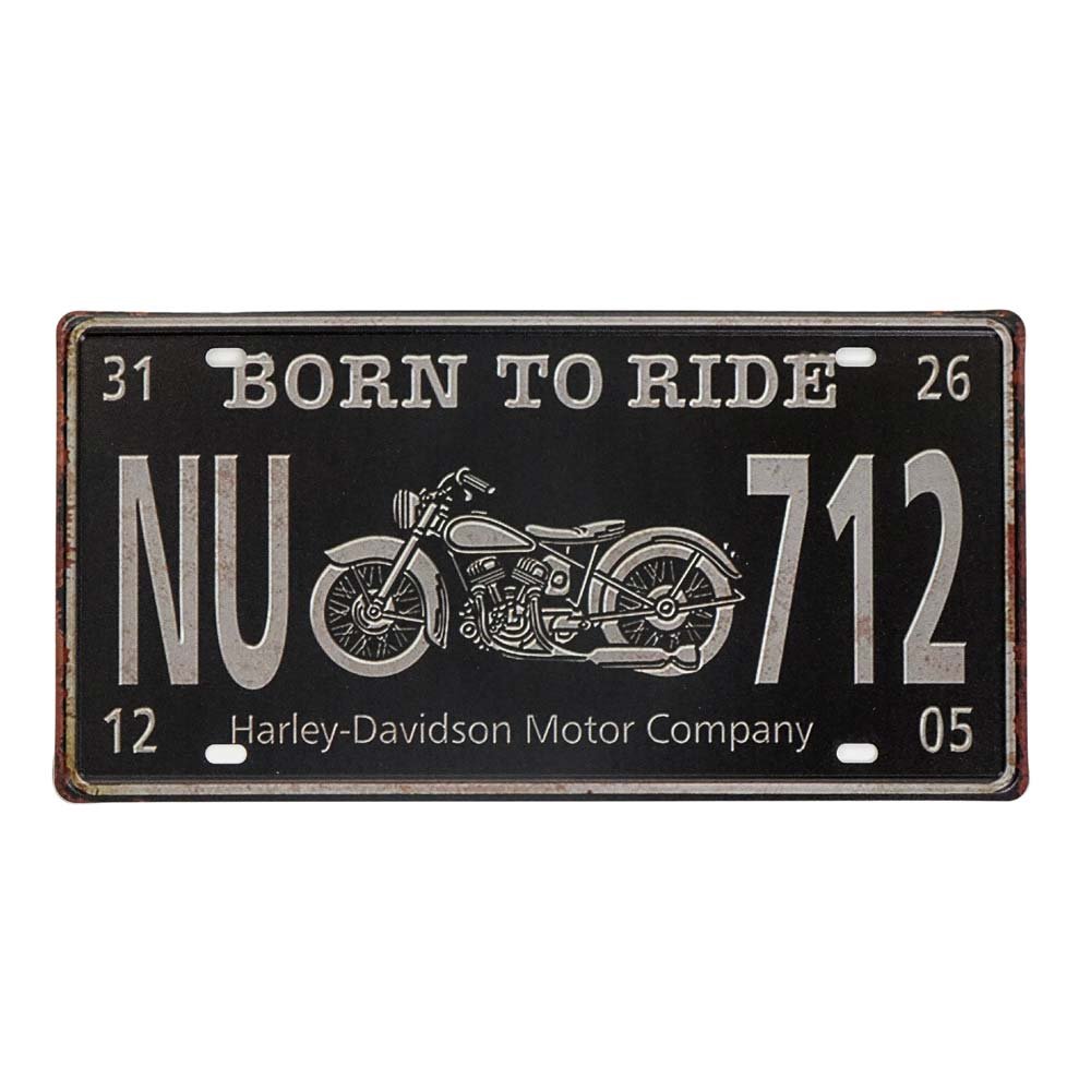 Tabliczka Dekoracyjna Metalowa Born To Ride 2 Rustykalne Uchwyt Sklep Empikcom 2552