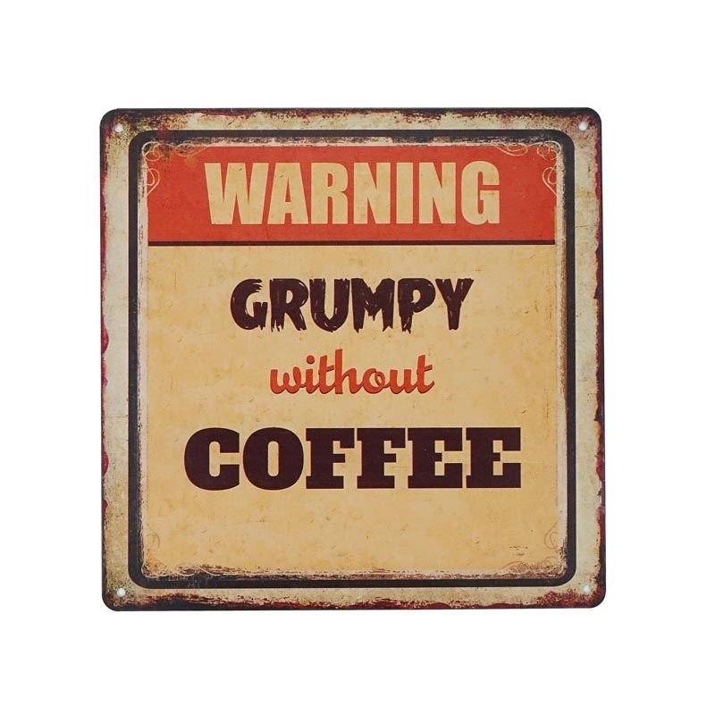 Tabliczka Dekoracyjna Metalowa Coffee Warning Rustykalneuchwyty Sklep Empikcom 0709