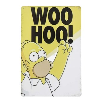Tabliczka Dekoracyjna Metalowa Homer Simpson - Rustykalne Uchwyt