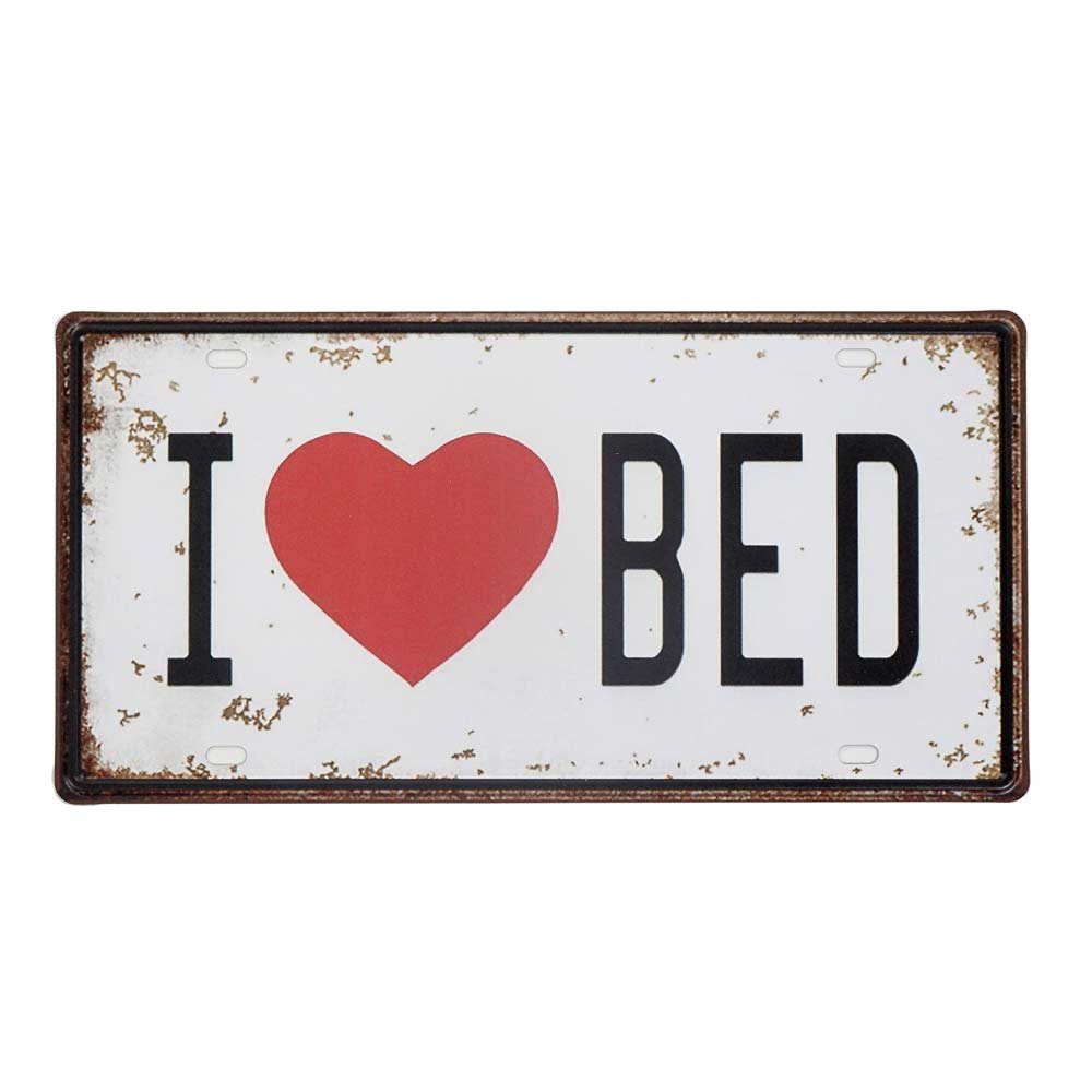 Tabliczka Dekoracyjna Metalowa I Love Bed Rustykalne Uchwyt Sklep Empikcom 2647