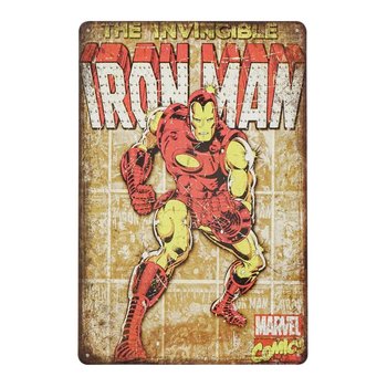 Tabliczka Dekoracyjna Metalowa Iron Man - Rustykalne Uchwyt