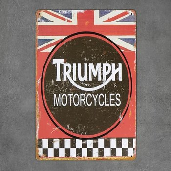 Tabliczka dekoracyjna metalowa TRIUMPH MOTORCYCLES 2 - RustykalneUchwyty