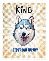 Tabliczka King Husky - 20X28 Cm