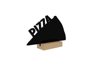Tabliczka Kredowa Czarna Pizza - Zestaw 4 Sztuk - Allboards