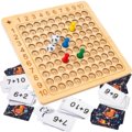 Tabliczka Mnożenia Edukacyjna Gra Planszowa, Drewniana Tablica, Karty, Nauka Liczenia Montessori&nbsp;-&nbsp;Doris