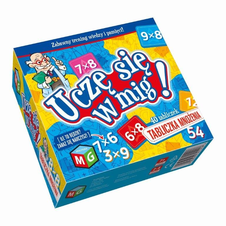 Tabliczka mnożenia Uczę się w mig, gra edukacyjna, MULTIGRA
