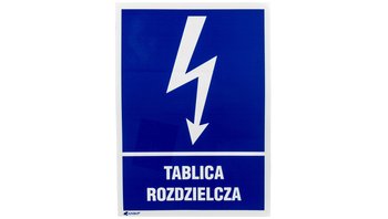 Tabliczka ostrzegawcza /TABLICA ROZDZIELCZA 148X210/ 15EIA/Q4/F - ANRO