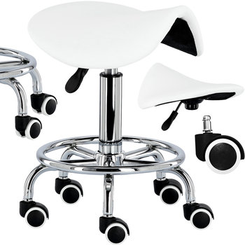 Taboret kosmetyczny krzesło hoker siodło SPA mobilny praktyczny - ENZO