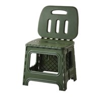 Taboret Krzesło Z Oparciem 48,5X23X28,5Cm Zielony