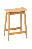 Taboret stołek barowy dębowy Hubert wys. 62cm dąb naturalny producent
