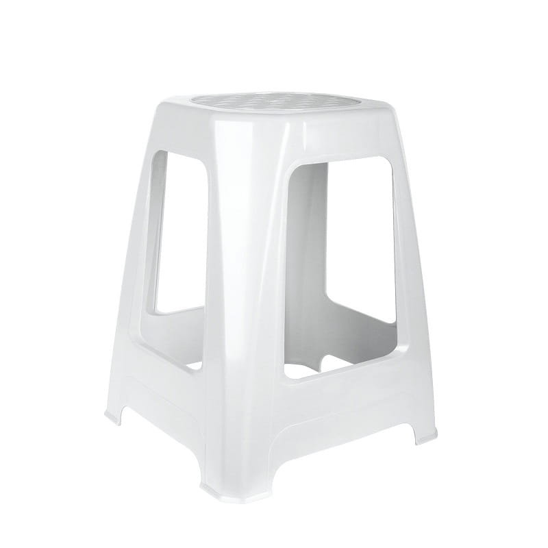 Zdjęcia - Krzesło Taboret stołek  do 200 KG Biały