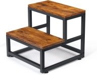 TABORET ZE SCHODKIEM 2 STOPNIOWY 220KG RAMA METALOWA PODNÓŻEK RETRO Inny producent