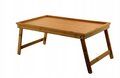 Taca Bambusowa stolik śniadaniowy składany 50x30cm - Household