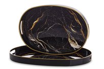 Taca Dekoracyjna Kpl 2 Szt do Serwowania i  Świece