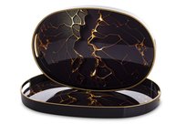 Taca Dekoracyjna Kpl 2 Szt do Serwowania i  Świece