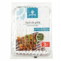 Tacki Na Grilla Aluminiowe Tacki Na Piknik 3 Sztuki