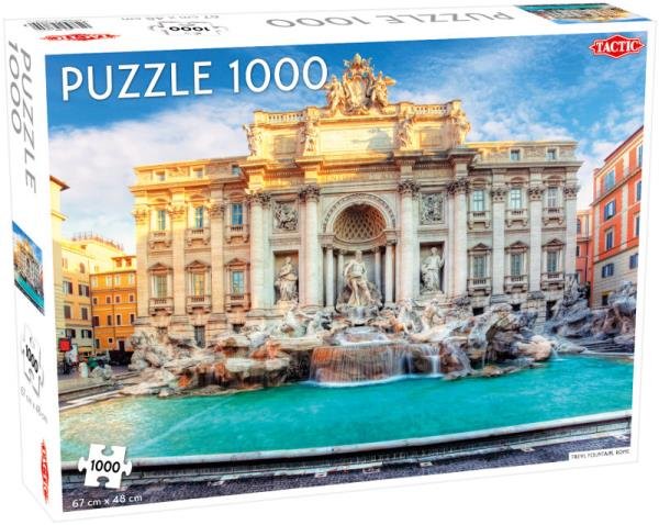 Фото - Пазли й мозаїки Tactic , puzzle, Around the World, Trevi Fountain, Rome, 1000 el. 