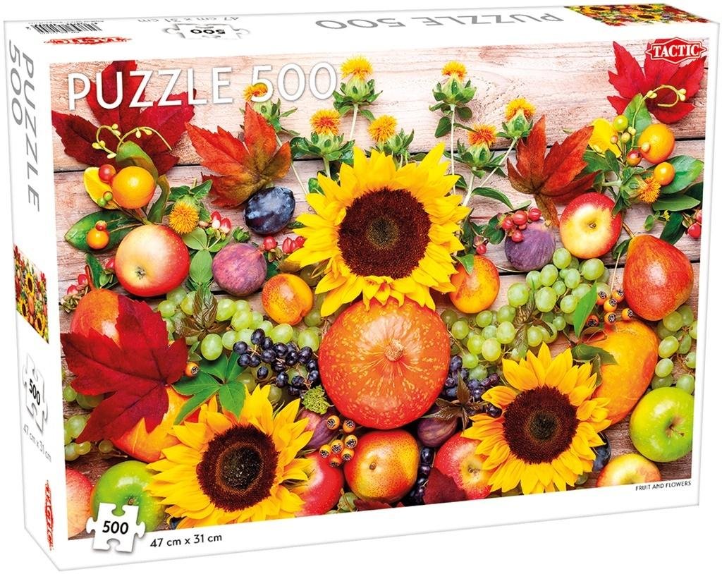 Фото - Пазли й мозаїки Tactic , puzzle, Fruit and Flower Lover's Special, 500 el. 