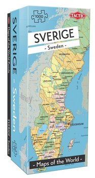 Tactic, puzzle, Mapy świata: Szwecja, 1000 el. - Tactic