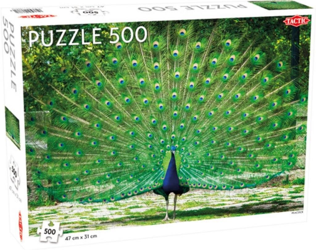 Фото - Пазли й мозаїки Tactic , puzzle, Peacock, 500 el. 