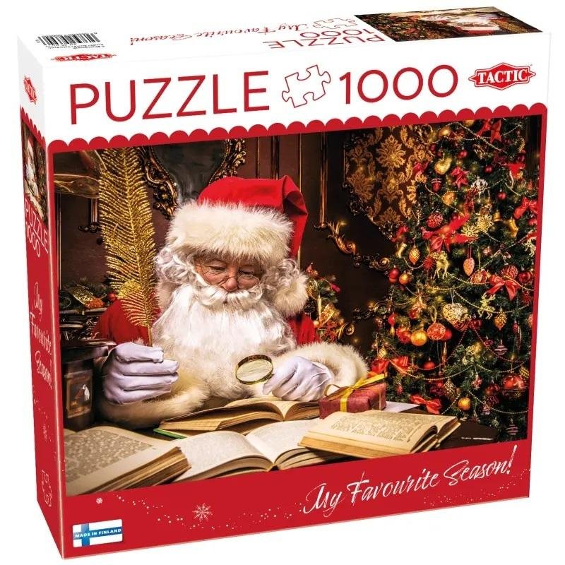 Фото - Пазли й мозаїки Tactic , puzzle, Santa Claus in his House, 1000 el. 