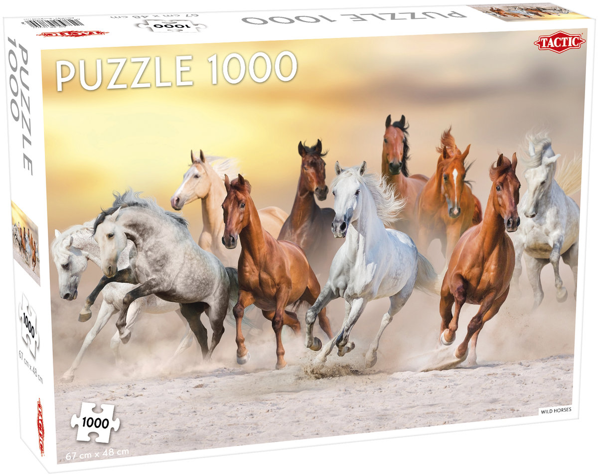 Фото - Пазли й мозаїки Tactic , puzzle, Wild Horses, 1000 el. 