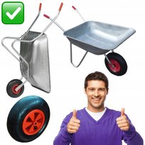 TACZKA OGRODOWA BUDOWLANA METALOWA MALOWANA 120L | RIM Produkt bezmarkowy