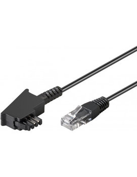TAE-F Kabel do DSL/VDSL - Długość kabla 1 m - Goobay