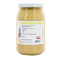 Tahini Masło 100% Naturalna Pasta Sezamowa 900G Produkt Naturalny Brat
