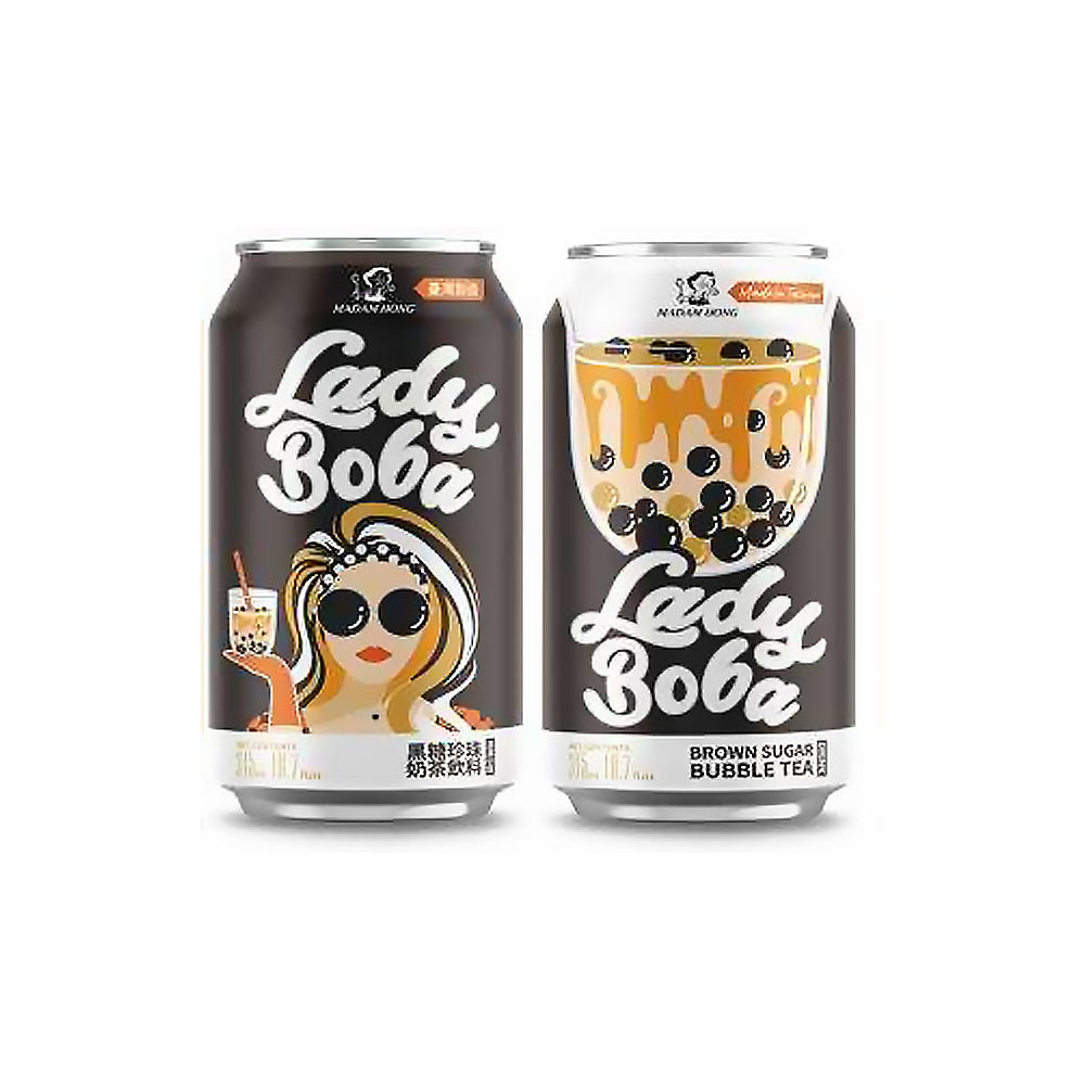 Tajwański Napój Bubble Tea Z Brązowym Cukrem "Lady Boba Brown Sugar