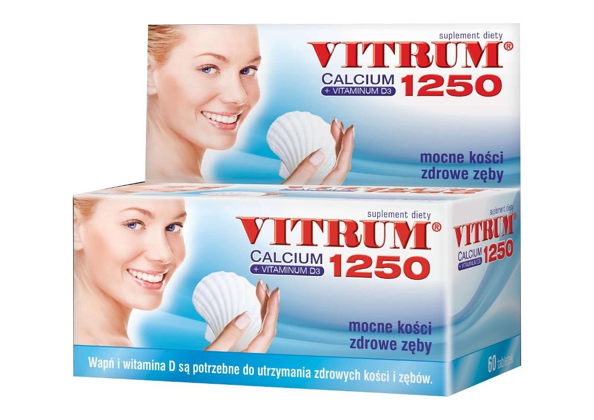 Фото - Вітаміни й мінерали Takeda Pharma, Vitrum Calcium 1250 + Vitaminum D3, Suplement diety, 60 tab