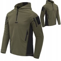 Taktyczna Męska Bluza Z Kapturem Helikon Range Hoodie Olive / Czarna M