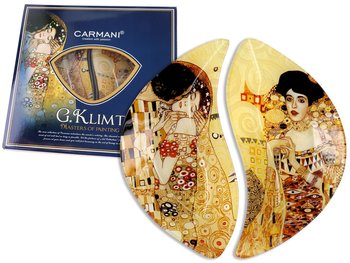Talerz dekoracyjny - G. Klimt - Adela + Pocałunek - Carmani