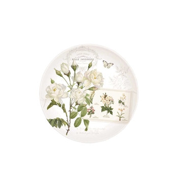 Talerz deserowy 19 cm Nuova R2S Romantic białe kwiaty - Nuova R2S