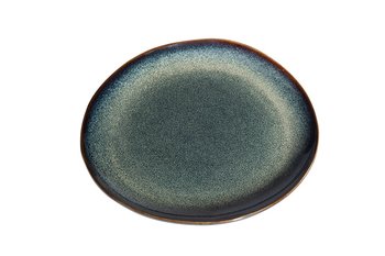 Talerz deserowy z kamionki SAPPHIRE odcienie zieleni 19-20 cm - Galicja