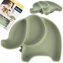 Talerz dla dziecka silikonowy dzielony 23,5x19x3,5 cm