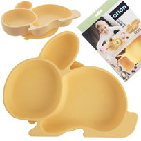 Talerz dla dziecka silikonowy dzielony 23x18,5x3,5 cm