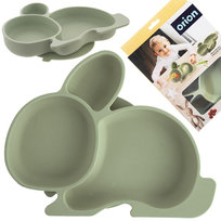 Talerz dla dziecka silikonowy dzielony 23x18,5x3,5 cm